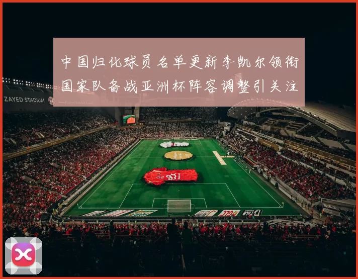 中国归化球员名单更新李凯尔领衔国家队备战亚洲杯阵容调整引关注